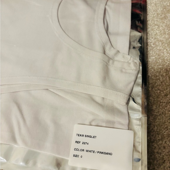 Satisfy Team Singlet REF2274 - White/Sand - Size0 (XS) - Picture 6 of 8